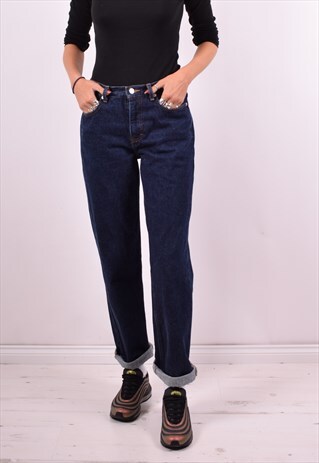 TOMMY HILFIGER WOMENS VINTAGE JEANS W28 L30 BLUE 90'S