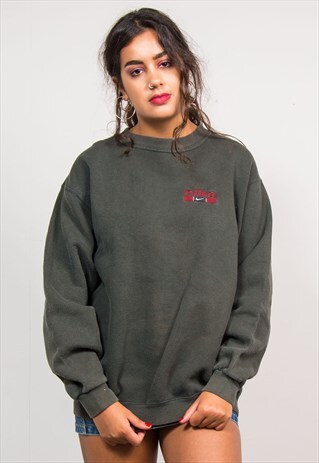 90'S VINTAGE DARK GREEN NIKE SWEATSHIRT JUMPER