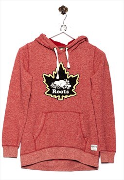 Vintage Roots Hoodie Logo Embroidery Red