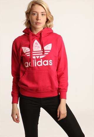 VINTAGE ADIDAS PRINT LOGO HOODIE