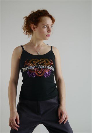 VINTAGE 90S BLACK STRAPPY TOP