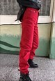 VINTAGE LEVI'S 90S HIGH WAIST JEANS DENIM IN RED
