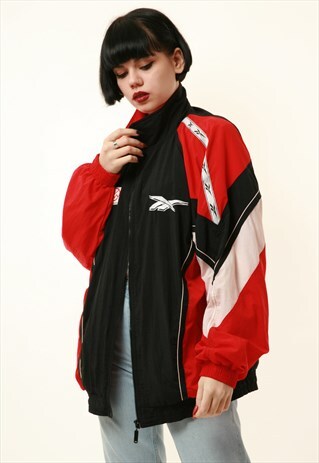 90S VINTAGE REEBOK OLDSCHOOL SHELL JACKET 13744