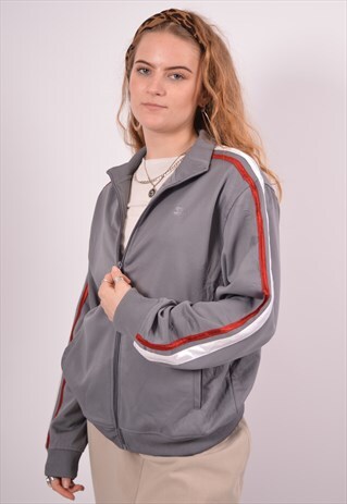 VINTAGE STARTER TRACKSUIT TOP JACKET GREY