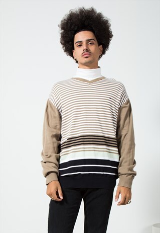 VINTAGE 80S TOMMY HILFIGER KNIT JUMPER / S494