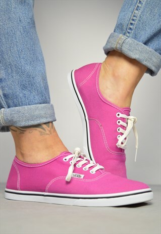 VINTAGE 90S VANS PINK SKATE SHOES PREPPY RETRO GRUNGE