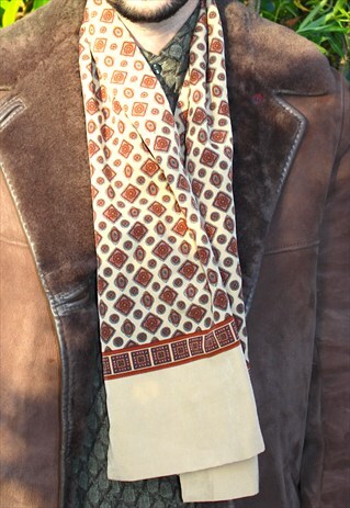 VINTAGE 70S MOD PAISLEY SCARF - SAMMY - INDIE