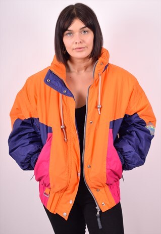 WOMENS VINTAGE JACKET XL MULTI 90S