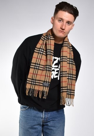 1990S BURBERRY NOVA CHECK SCARF