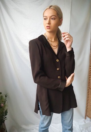 VINTAGE BROWN APOSTROPHE BLAZER