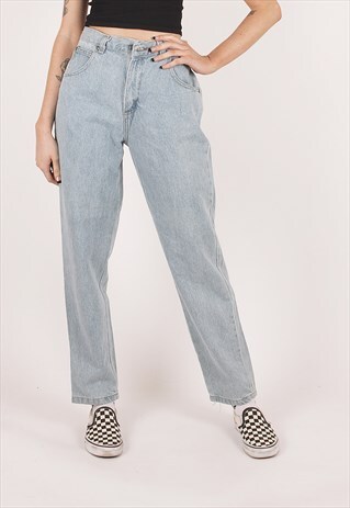 light blue mom jeans ripped