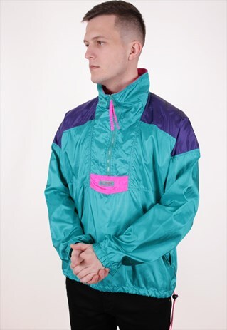 90S VINTAGE COLUMBIA SHELL ANORAK JACKET AA8900