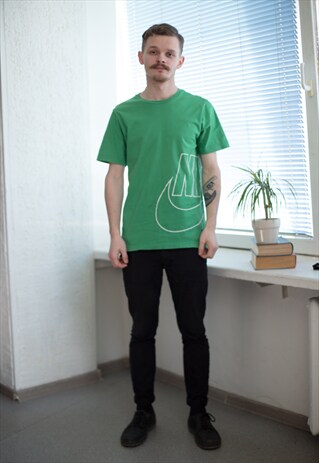 VINTAGE 90'S GREEN COTTON T-SHIRT