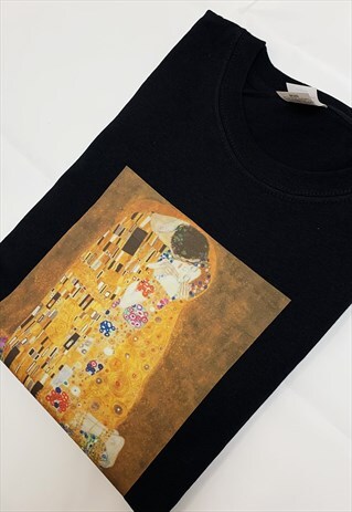 THE KISS GUSTAV KLIMT FAMOUS VINTAGE ART T-SHIRT