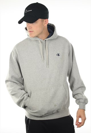 VINTAGE CHAMPION SMALL LOGO HOODIE SWEATSHIRT