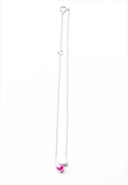 Ari Anklet 925 Sterling Silver in Pink