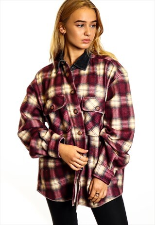 VINTAGE FLANNEL OVER SHIRT S783
