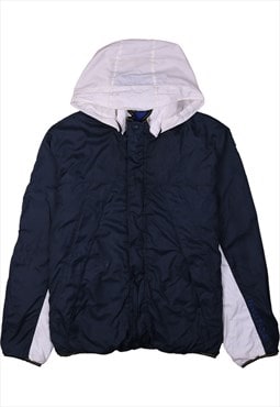 Vintage 90's Nautica Windbreaker Hooded Full Zip Up Navy