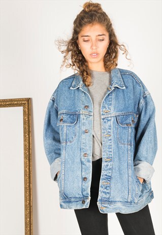 VINTAGE 80S EMBELLISHED LEE DENIM JACKET / R130