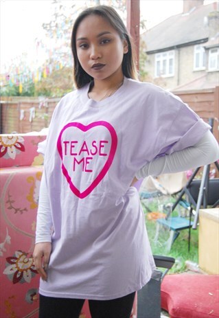 'TEASE ME' VALENTINES DAY CROPPED T-SHIRT (LOVE COLLECTION)