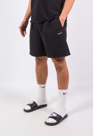 REEBOK BLACK SPORTS SHORTS