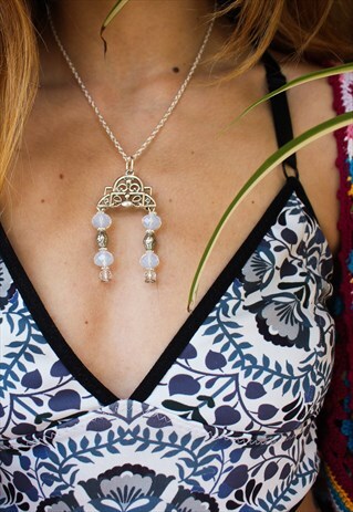 BOHO VINTAGE CRYSTAL NECKLACE