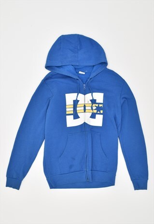 VINTAGE 90'S DC OVERSIZED HOODIE SWEATER BLUE
