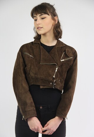VINTAGE GORGEOUS SUEDE CROPPED JACKET