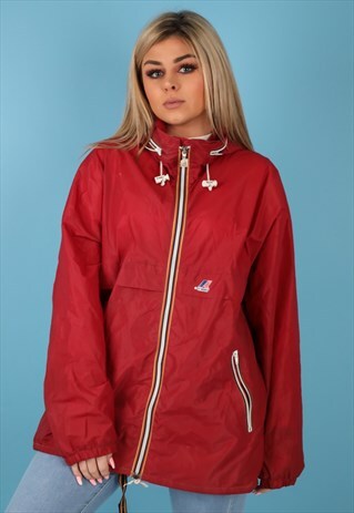 VINTAGE K-WAY WINDBREAKER JACKET IN MULTI NJ539