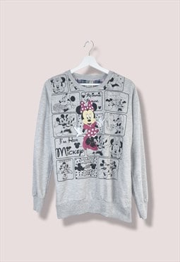 Vintage Disney Sweatshirt Minnie in Grey L