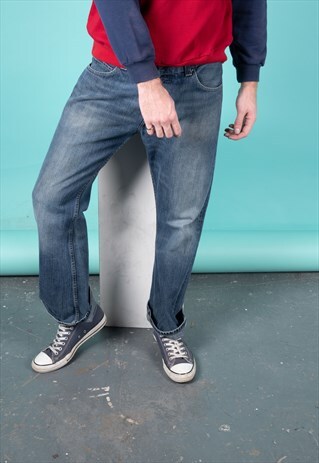VINTAGE LEVI'S 512 JEANS IN BLUE DENIM