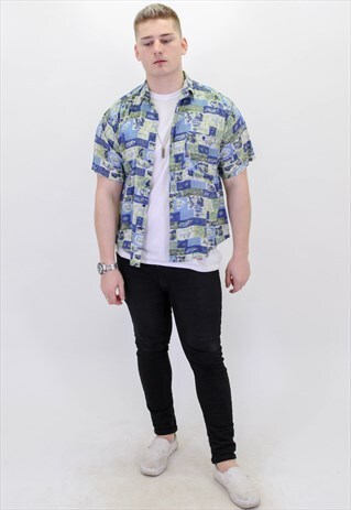 VINTAGE PATTERN FESTIVAL SHIRT