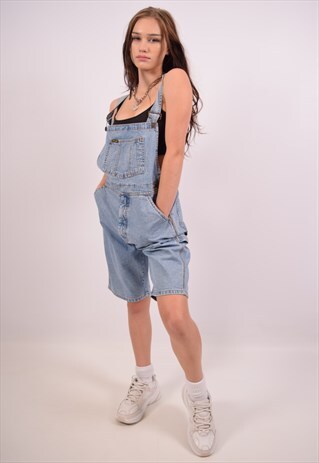 VINTAGE WRANGLER DENIM DUNGAREES BLUE