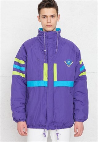VINTAGE PURPLE HUMMEL JACKET COAT