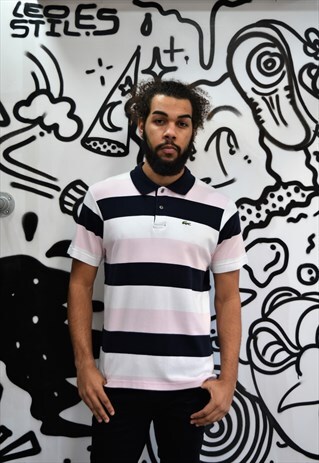STRIPED LACOSTE POLO
