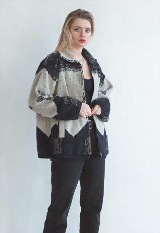 VINTAGE 70S AZTEC UNISEX WOOL JACKET