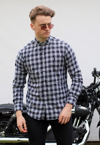 RALPH LAUREN BLAKE USA GRUNGE PLAID CHECK SHIRT