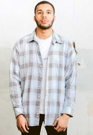 VINTAGE CHECK PRINT SHIRT