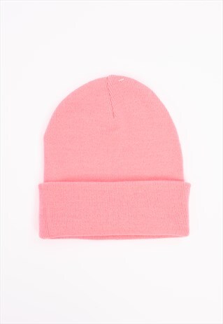 SKATER BEANIE HAT IN NEON PINK