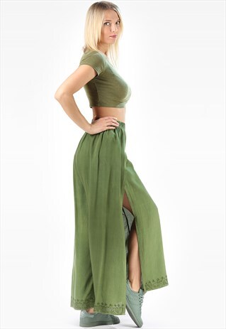 GREEN WRAP PANTS VINTAGE