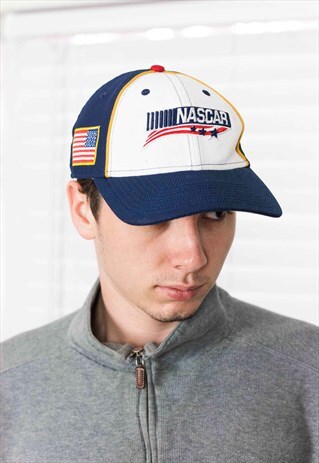 VINTAGE NASCAR RACING CAP LOGO 90S ONE SIZE 3.5