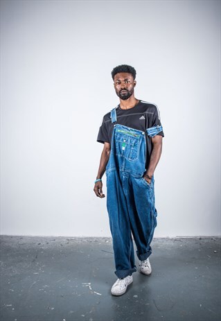 VINTAGE LIBERTY BLUE DENIM DUNGAREES