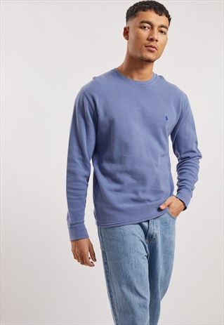 VINTAGE RALPH LAUREN LONG SLEEVE WAFFLETOP