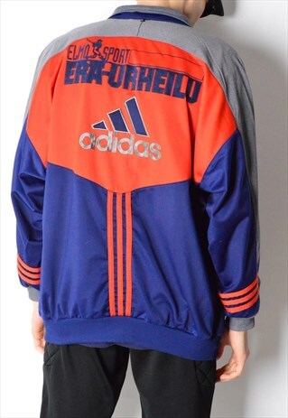 VINTAGE 90S BLUE RED ADIDAS TRACK JACKET
