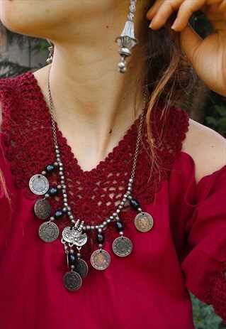 VINTAGE BOHO COIN NECKLACE