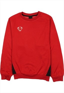 Vintage 90's Nike Sweatshirt Swoosh Crew Neck Red Large
