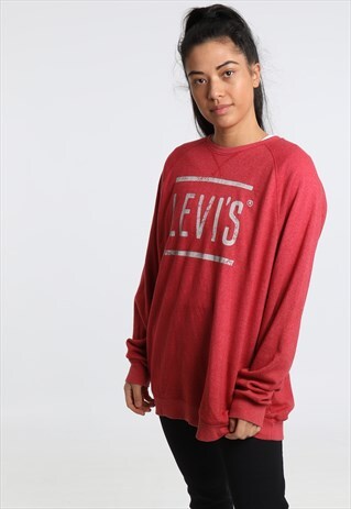 90S LEVI PRINT SPELLOUT SWEATSHIRT