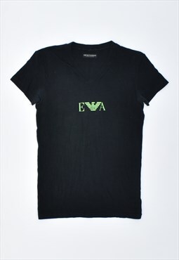 Vintage 90's Emporio Armani T-Shirt Top Black