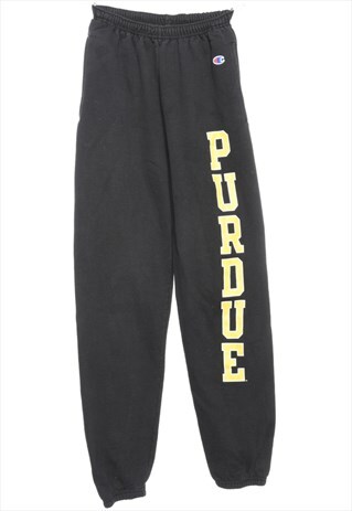 BEYOND RETRO VINTAGE CHAMPION BLACK TRACK PANTS - W24