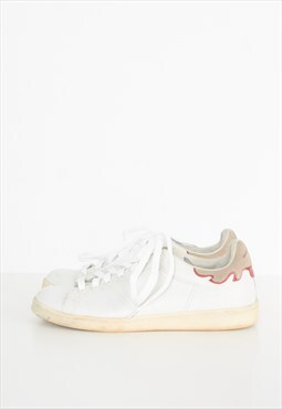 Vintage White ISABEL MARANT Leather Trainers